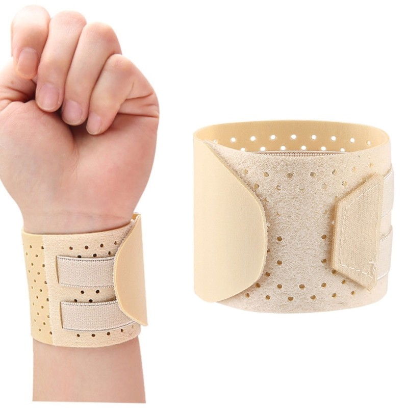 Adjustable Elastic Wrist Protectors Sweat Wicking Wrist Wrap Brace For Workout