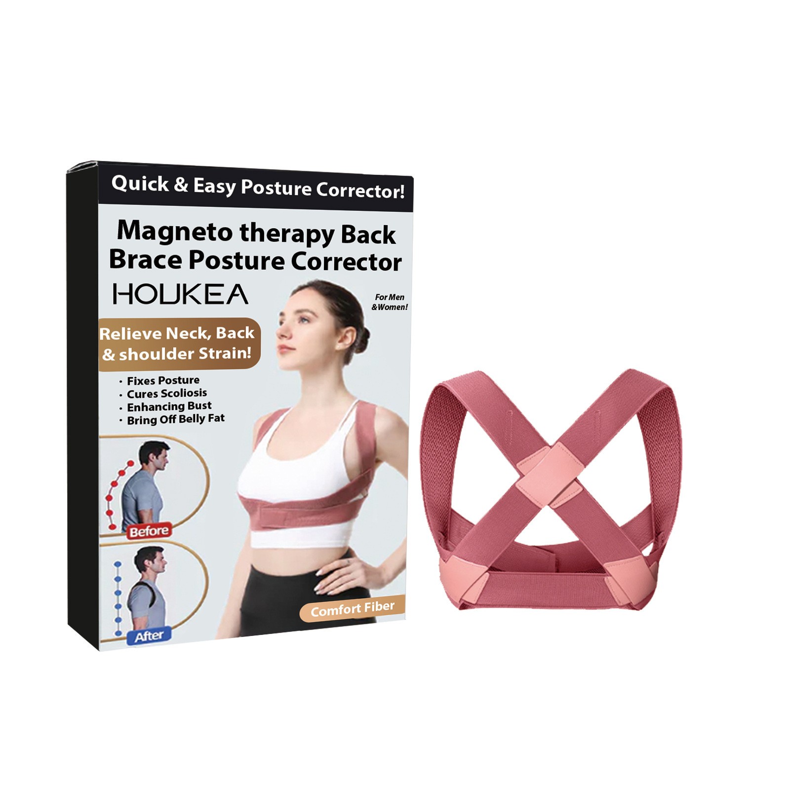 Posture Corrector Back Brace Pain Relief Spine Alignment Shoulder Support