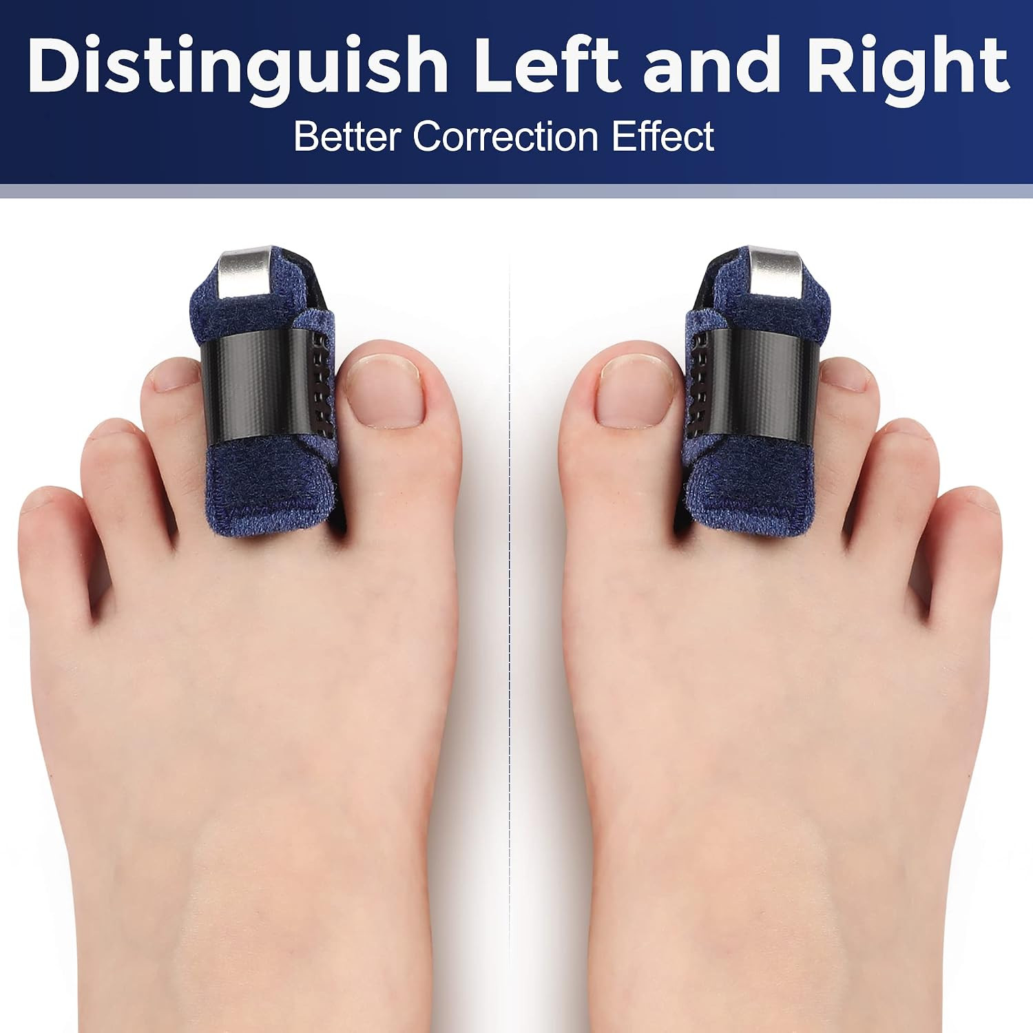 Toe Splint for Women & Men, Adjustable Straightener Relief Pain & Discomfort, Br