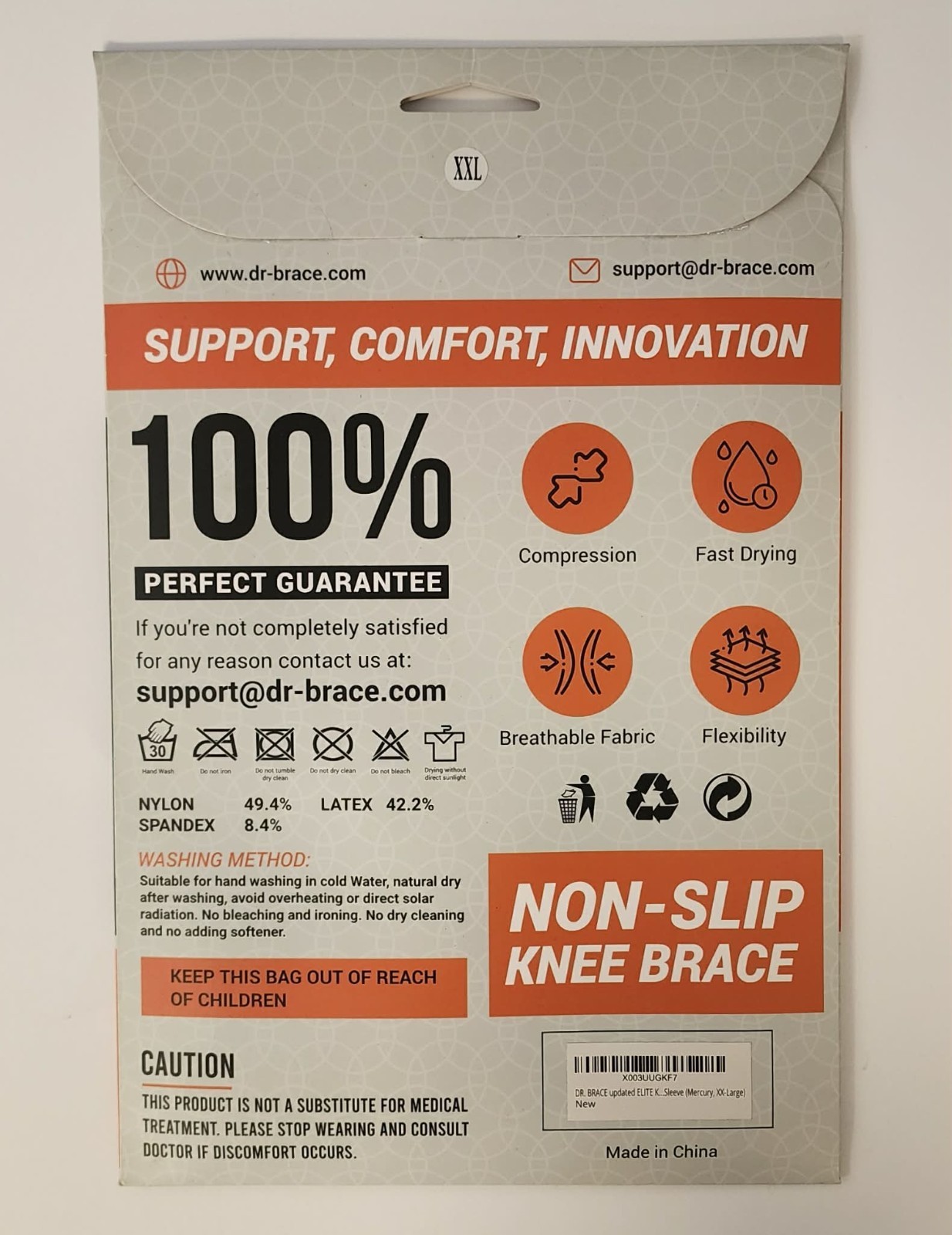 Dr Brace Game Changing Knee Brace MAX Support Level 3 – XXL