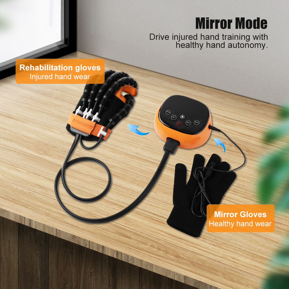 Hand Function Rehabilitation Robot Gloves Trainer for Finger Hemiplegia Recovery