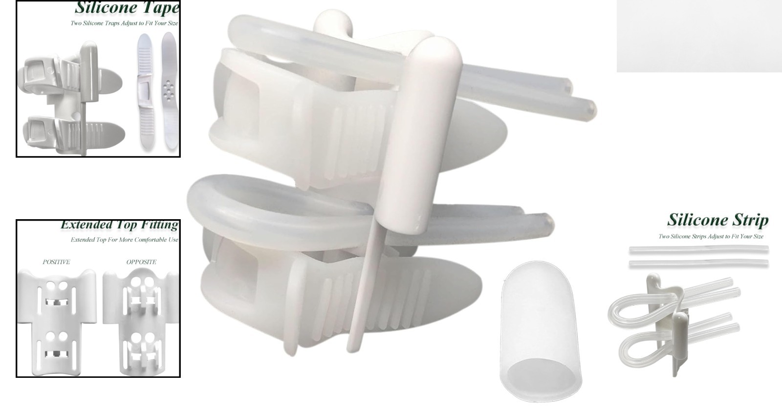 Adjustable Medical-Grade Silicone Accessories for Stretch Extender Training