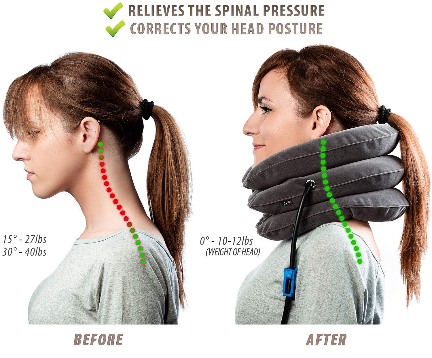 Pinched Nerve Neck Stretcher Cervical Traction Device for Home Pain Treatment…