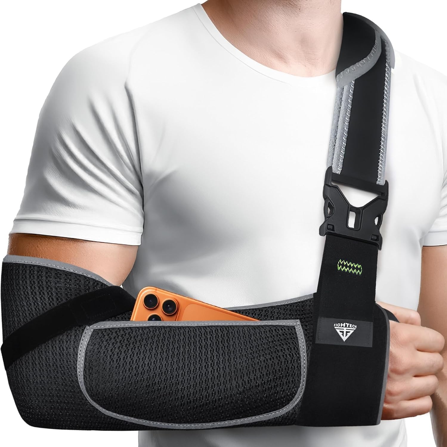 Durable Arm Sling for Rotator Cuff Recovery – Breathable Mesh with Thumb Loop
