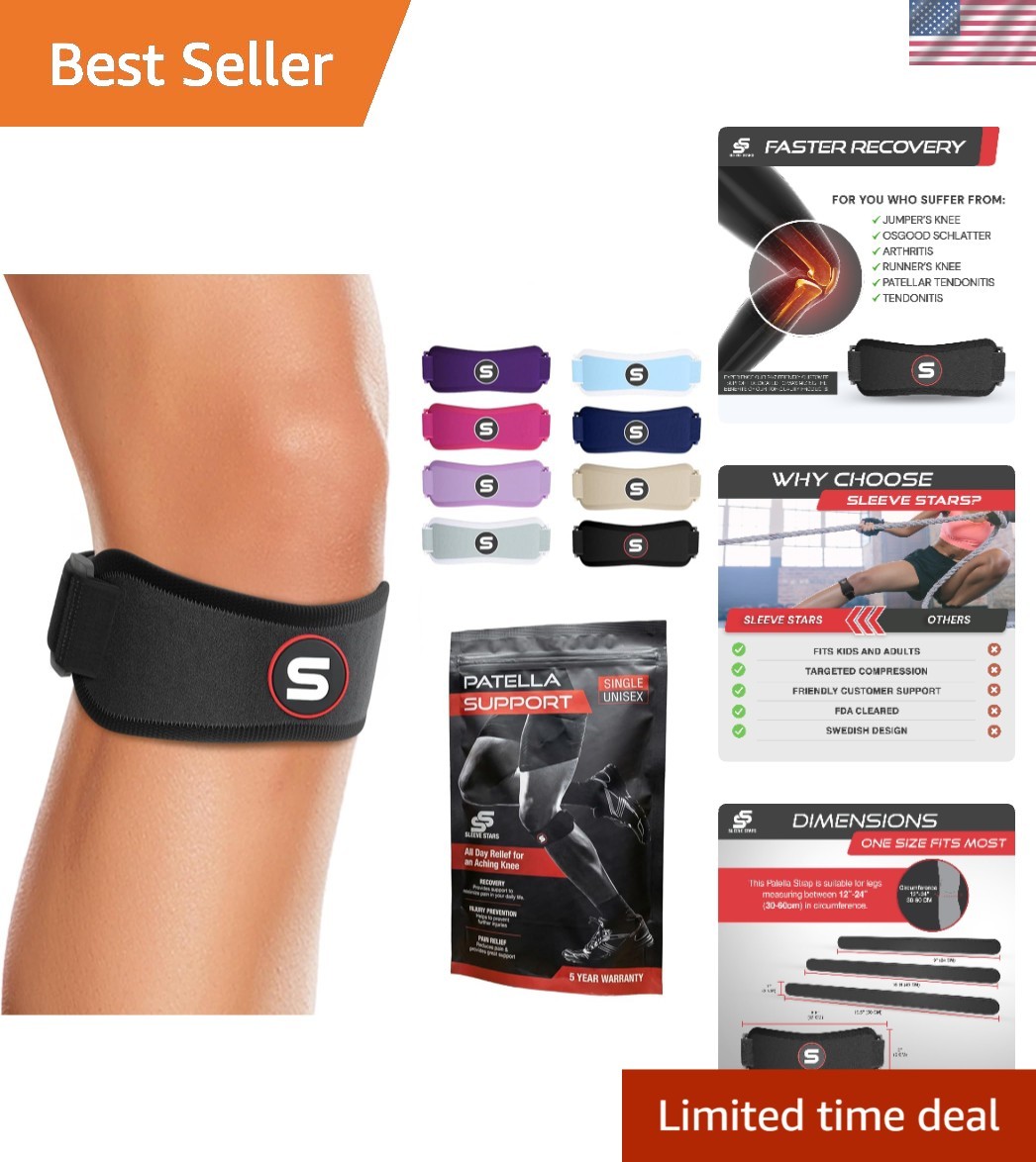 Adjustable Patella Knee Strap for Osgood Schlatter – Durable Pain Relief for All