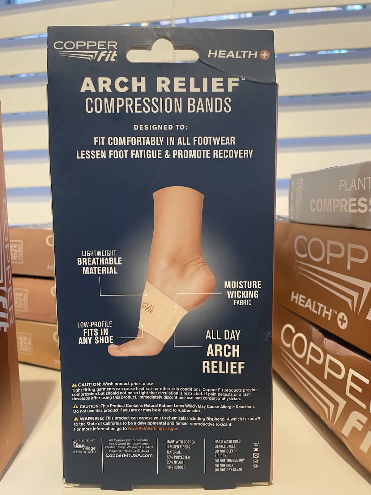 Copper Fit Health Unisex Arch Relief Compression Bands Unisex One Size Fits Most