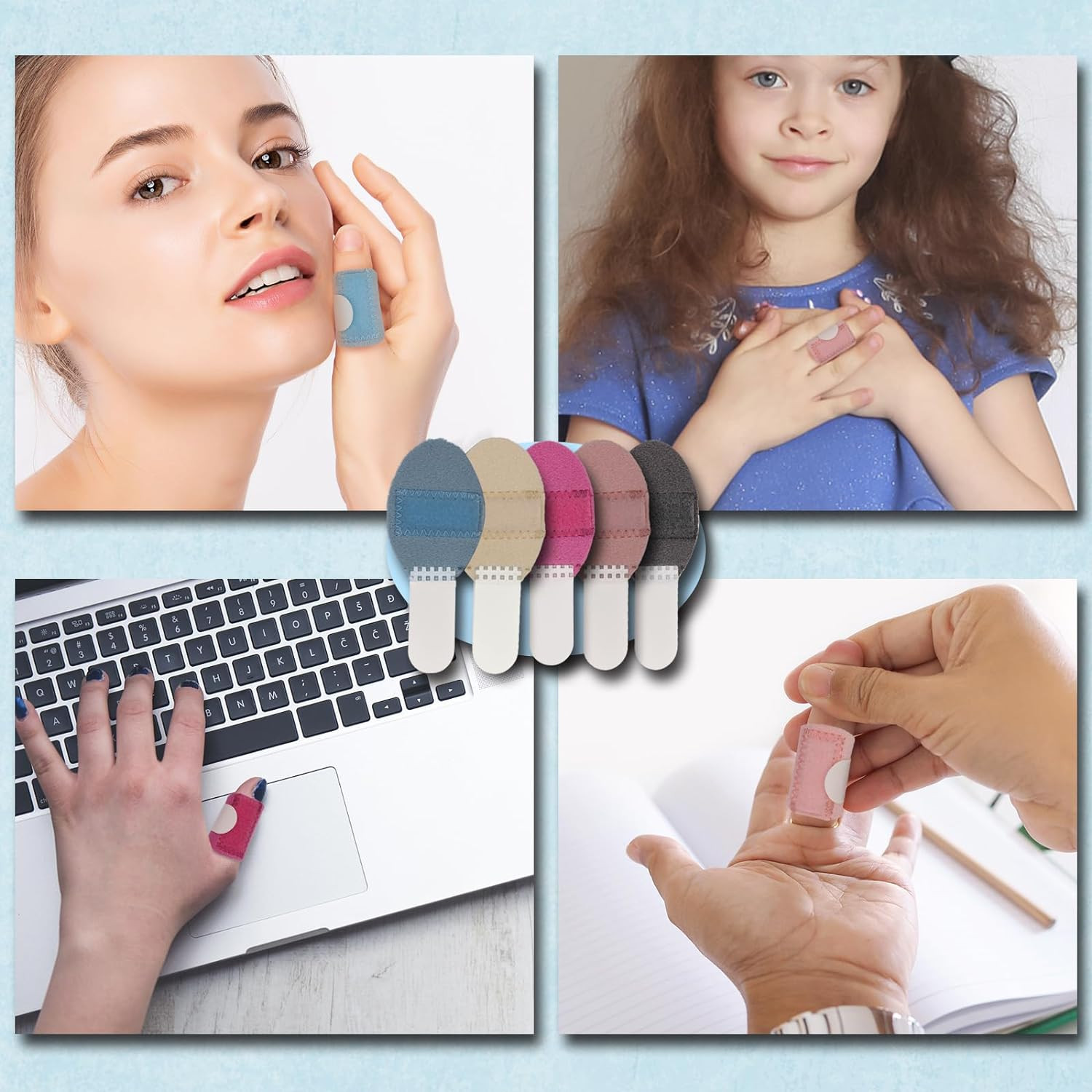 Trigger Finger Splints: Finger Brace Kit for Broken, and Straightening 5 Pcs