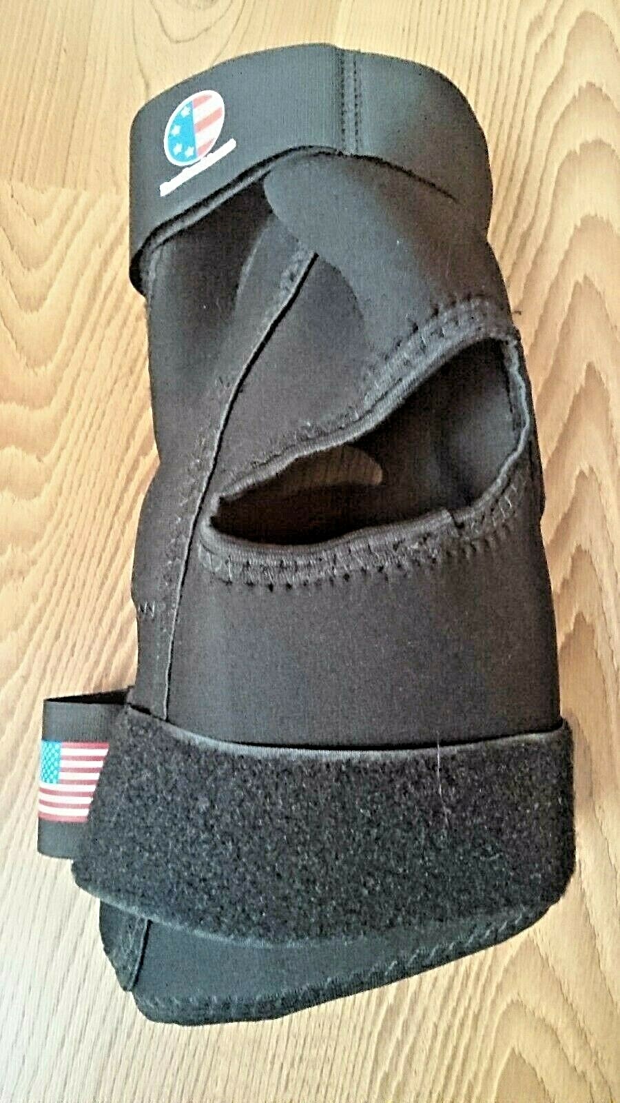 Knee Brace Front Line Medical Knee Orthosis Wrap w Polycentric Hinges Large