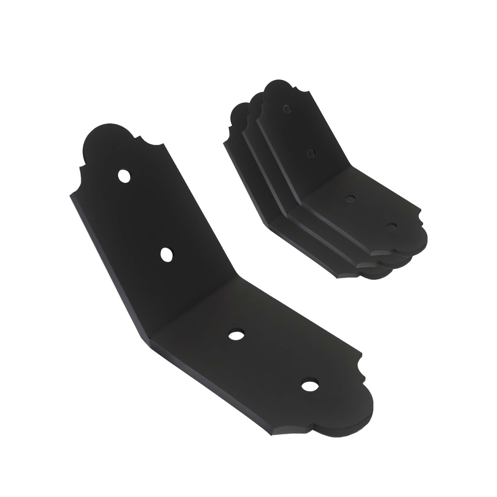 4Packs 45-Degree Angle Bracket Decorative Knee Braces, 6″ Heavy Duty Flush In…