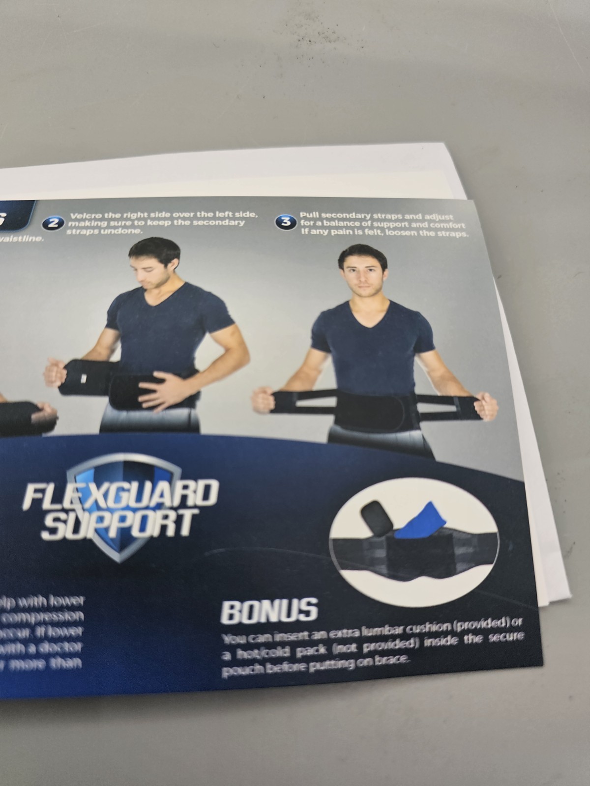 Flexguard Support Fully Adjustable for Posture Correction Lumbar Back Brace M/L