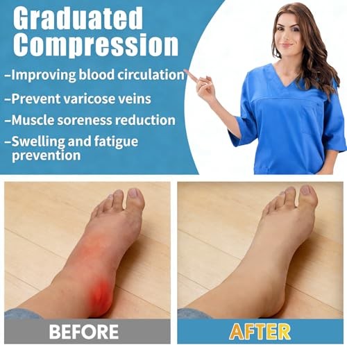 Copper Compression Socks for Men & Women 8 Pack 15 Large-X-Large 01 Black