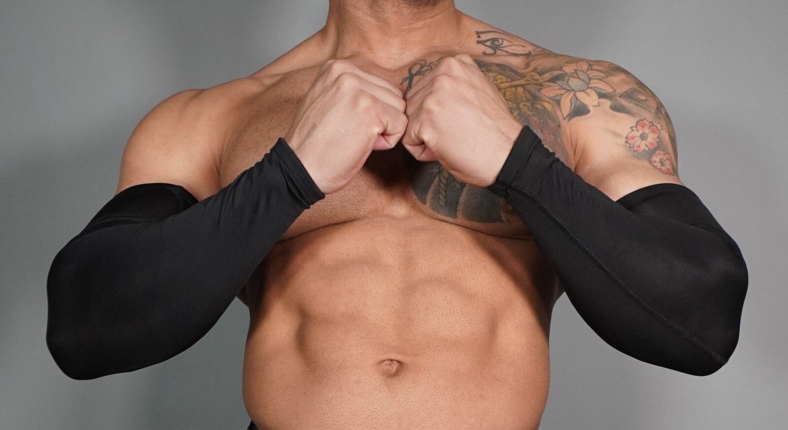 ADULT COMPRESSION BLACK ARMBANDS LARGE