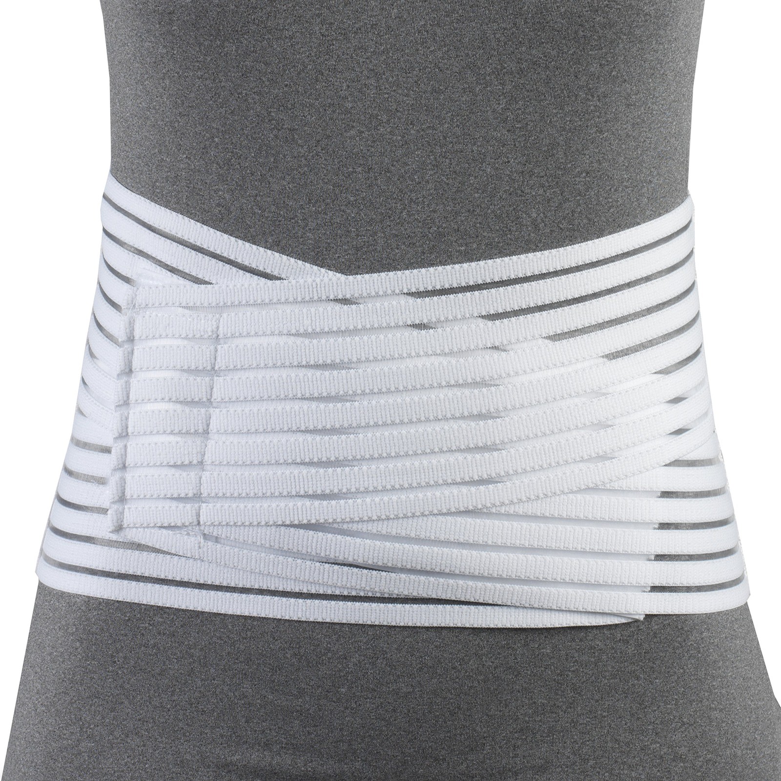 OTC Lumbosacral Support, 7-inch Lower Back, Lightweight Large, White