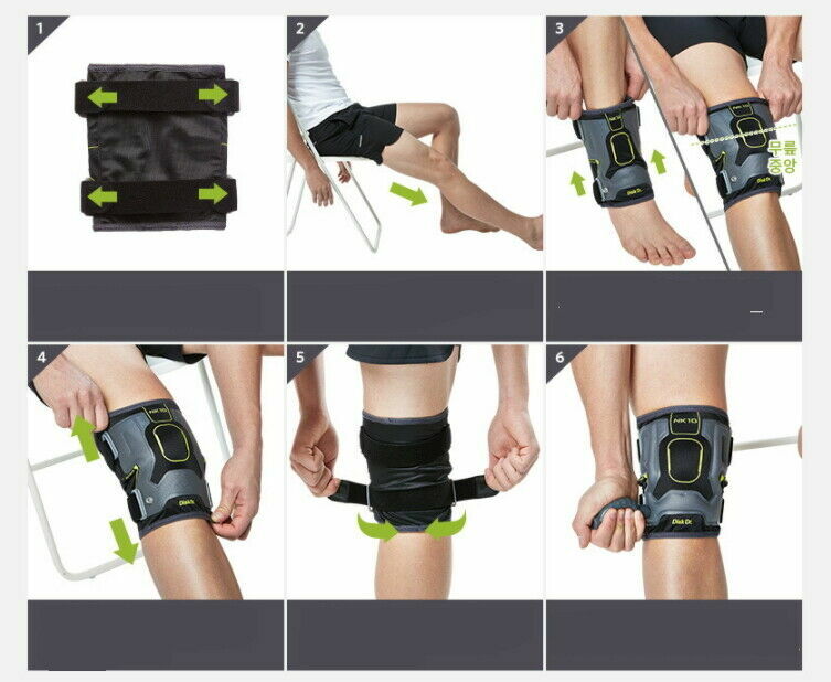 Disk Dr AirBand NK10 Short Type Sleeve Air Pump Knee Traction [ L ] 38.5~43cm