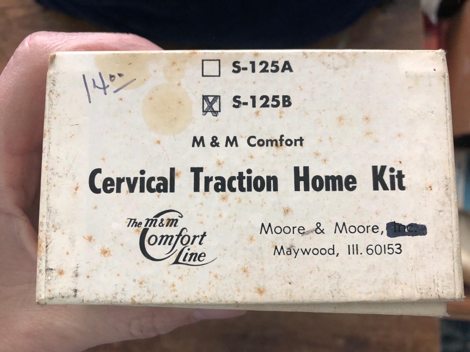 Vintage M&M COMFORT LINE Cervical Traction Home Kit w/ Box MOORE Maywood Ill