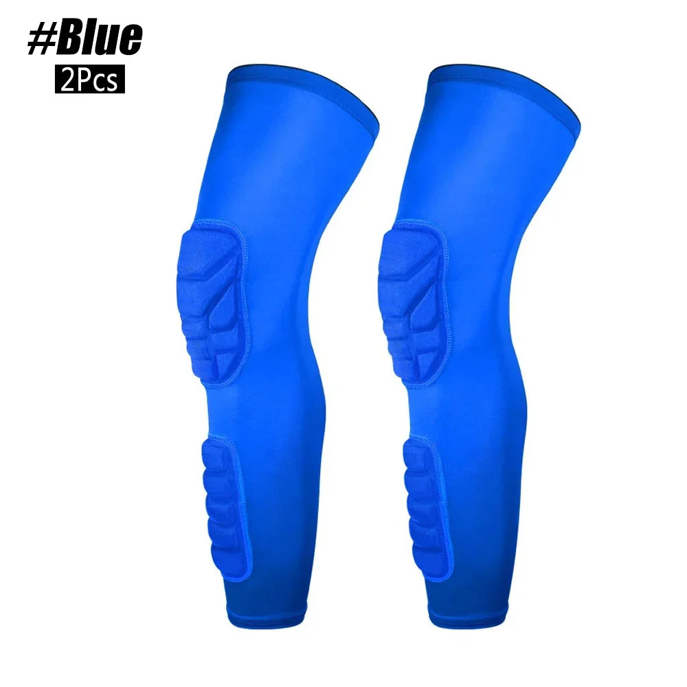 2Pcs Knee Calf Padded Leg Thigh Compression Sleeve Sports Protective Gear Shin B