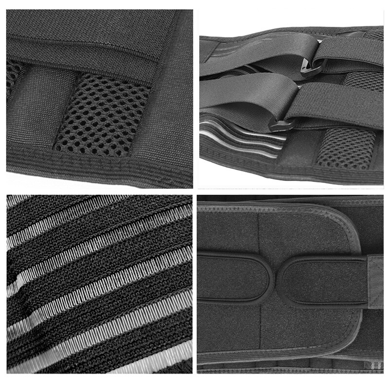 Adult Unisex Back Brace With Stays For Lower Back Pain Relief Lift Lumbar Suppor