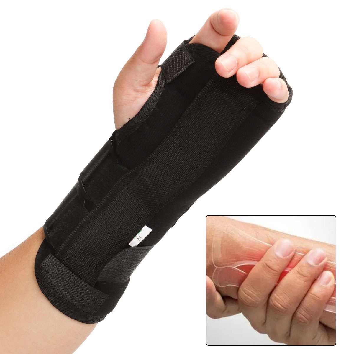 Wrist Hand Support Brace Compression Splint Carpal Tunnel Sprain Arthritis Gym
