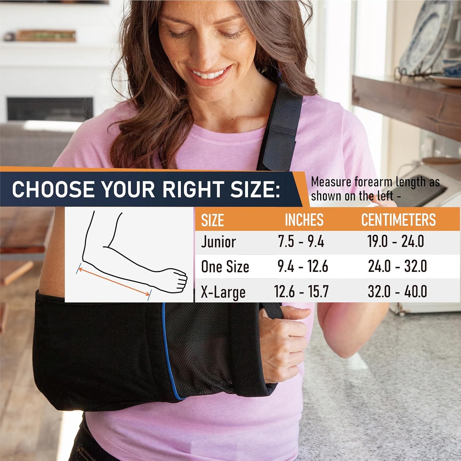 Arm Sling – Lightweight & Breathable Medical with One Size fits Most