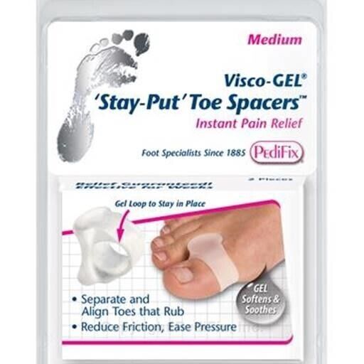 PediFix Visco-GEL Stay-Put Toe Spacers