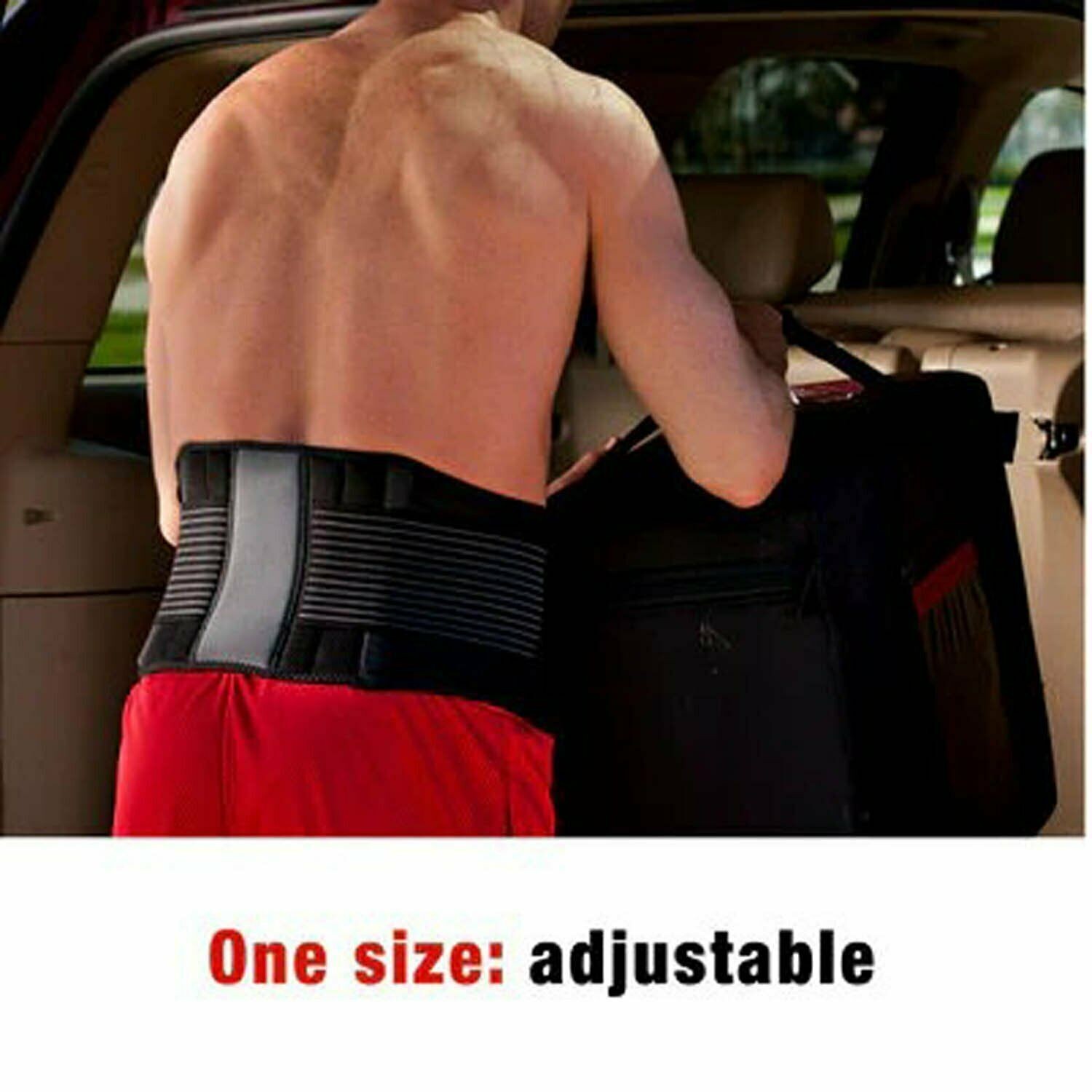 3M Ace Adjustable Back Brace Lightweight Lumbar Abdominal Support Moderate 1 Ct
