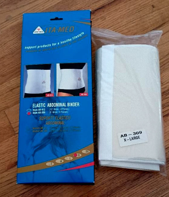ITA MED Unisex Elastic Abdominal Belt Binder 9″ Wide AB-309 Size XL