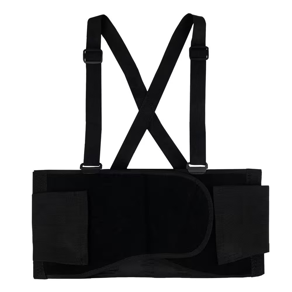 Black Work Back Brace Support Belt Extra Large