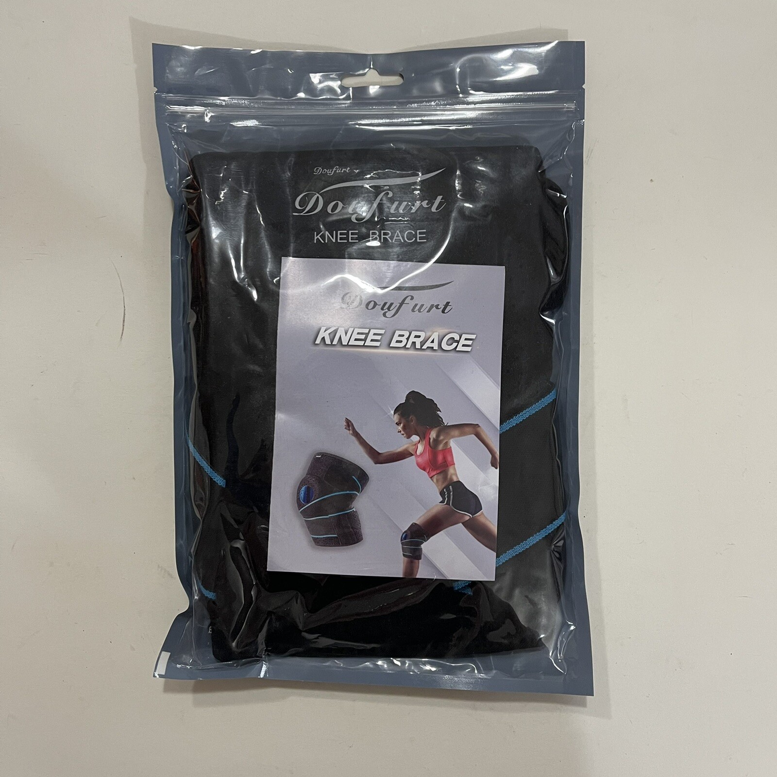 Knee Brace adjustable unisex new in package Doufurt e14
