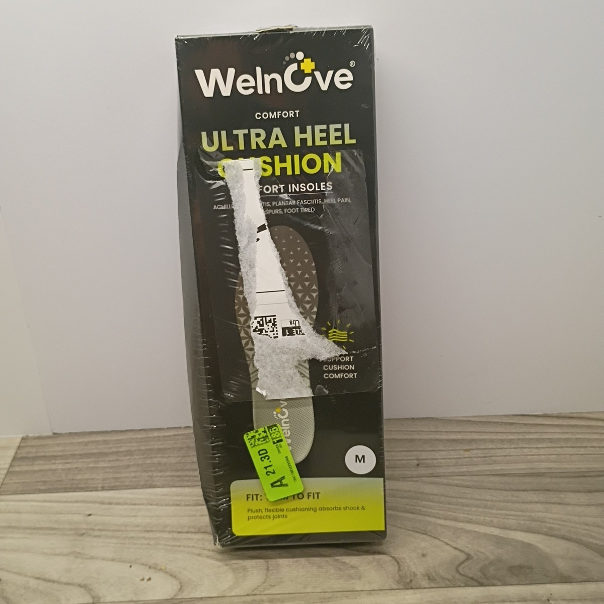 Welnove Achilles Tendonitis Relief Insoles Medium Men’s 8-9.5 Women’s 9.5-10.5
