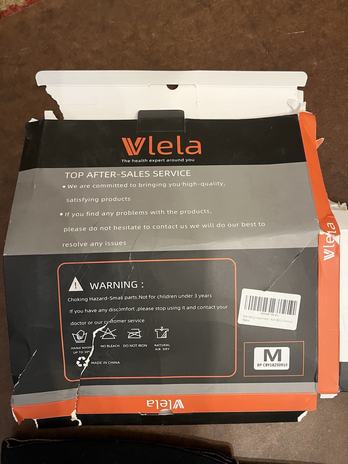 Vlela Copper Compression Hamstring/Thigh Sleeve Support Men/Women M