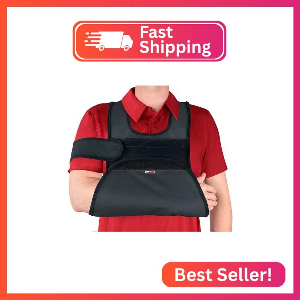 Ezy Wrap Vest Shoulder Sling Immobilizer – Over-the-Shoulder Stabilization Sling