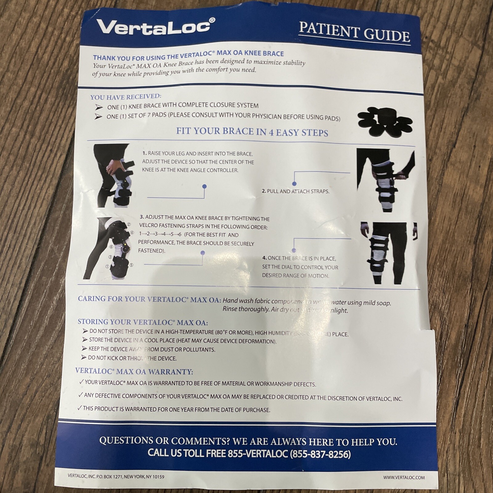 2 Vertaloc Max OA KNEE BRACE Knee Support Medium Left Right Leg + Sleeve