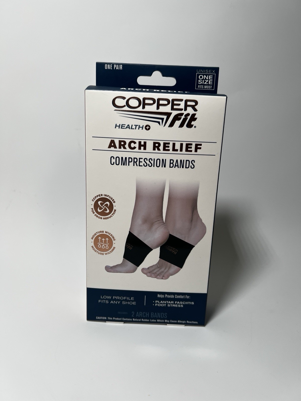 Copper Fit Copper Infused Arch Relief & Support Compression Bands One Size