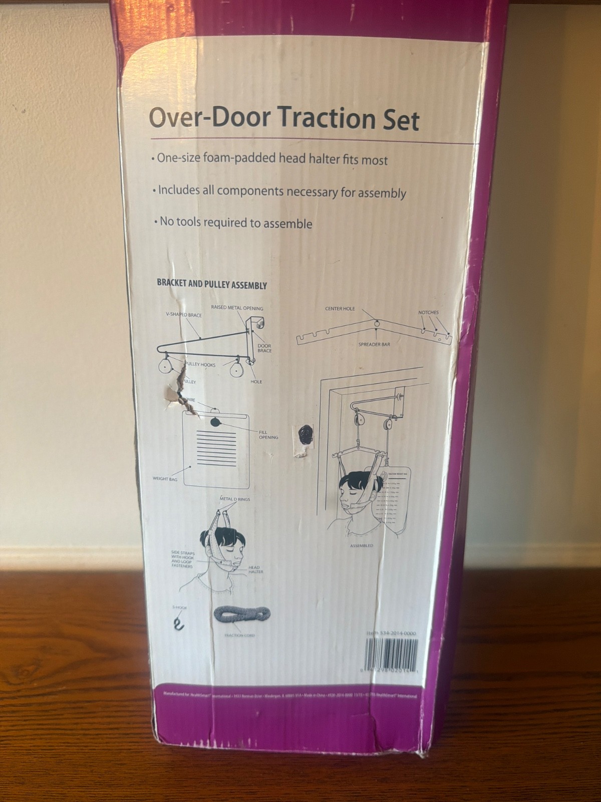 Over-door Cervical Traction Set for Neck Shoulder Pain Brace Relief New In Box