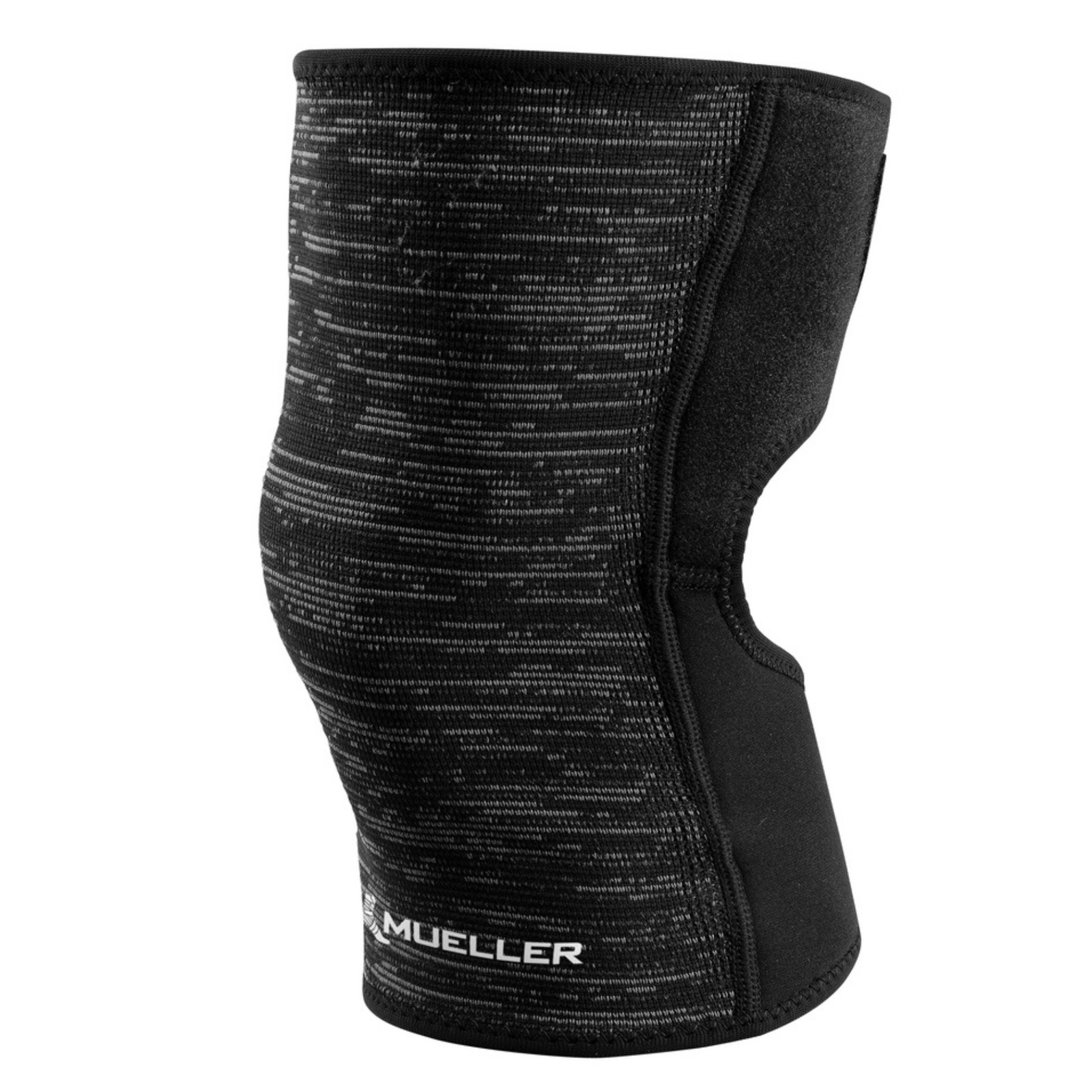 Mueller Hybrid Wraparound Knee Support: One Size Fits Most (Black, Grey & White)