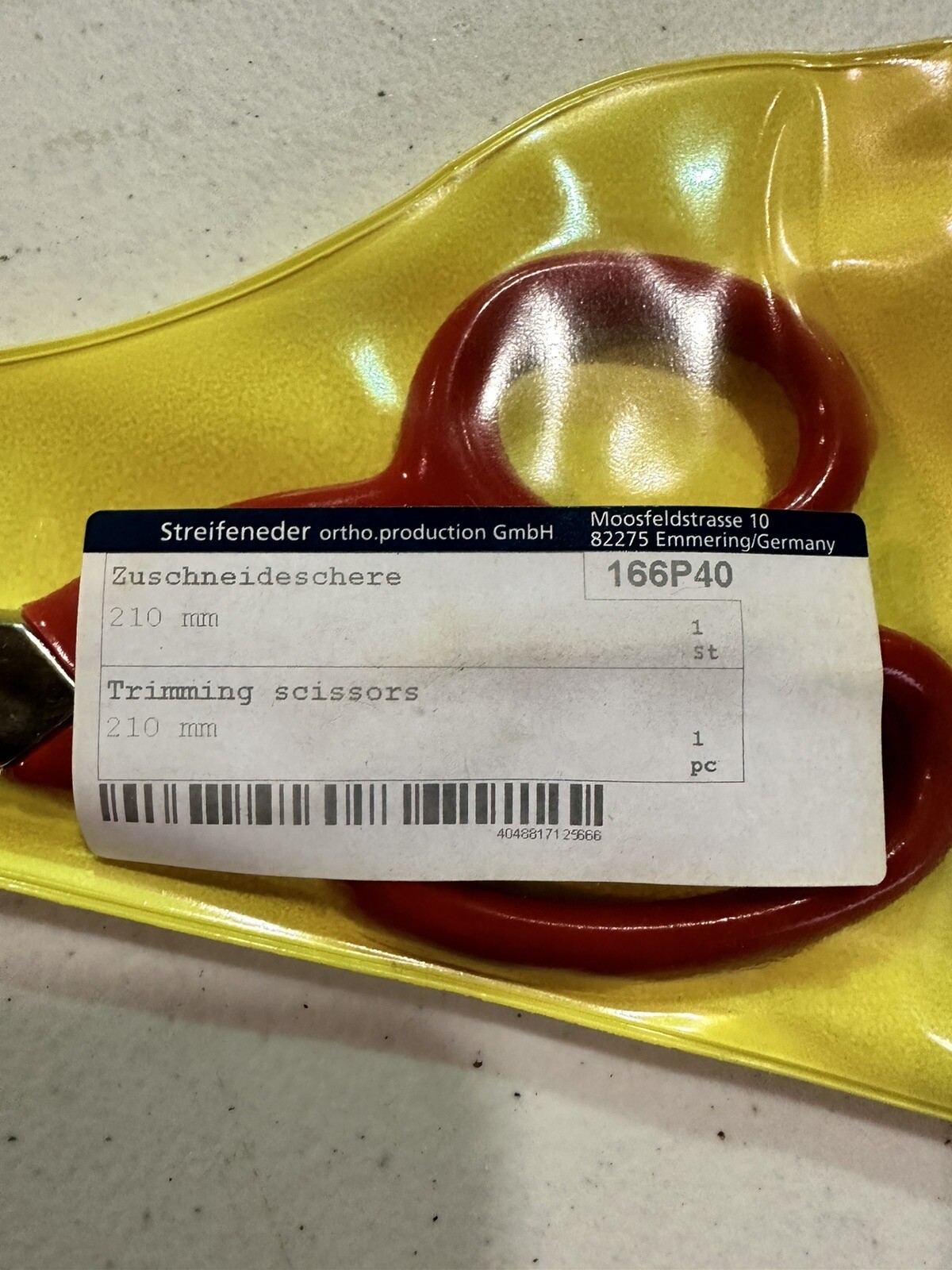 Trimming Scissors for Orthotics 166P40