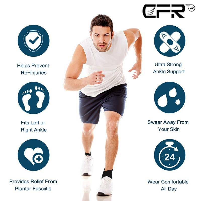 COMFREE Copper Sleeve Compression Socks Plantar Fasciitis Ankle Foot Pain Relief