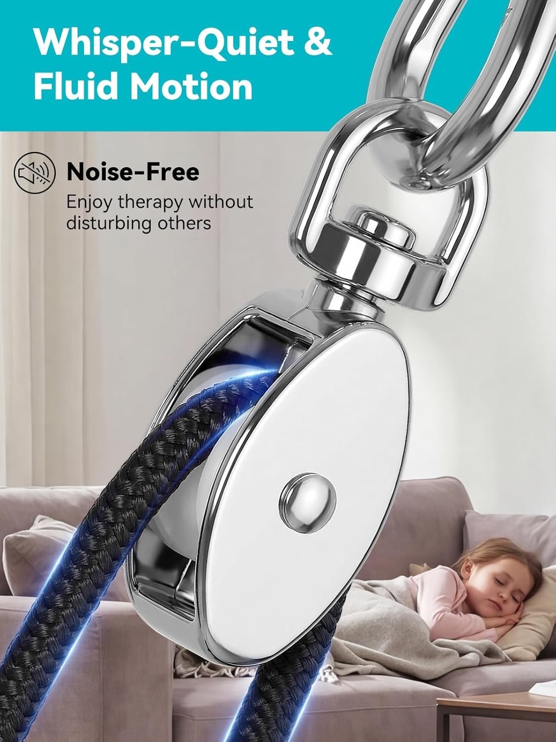 Shoulder Pulley for Physical Therapy, Over-the-Door Metal Hook | Fits Doors u…