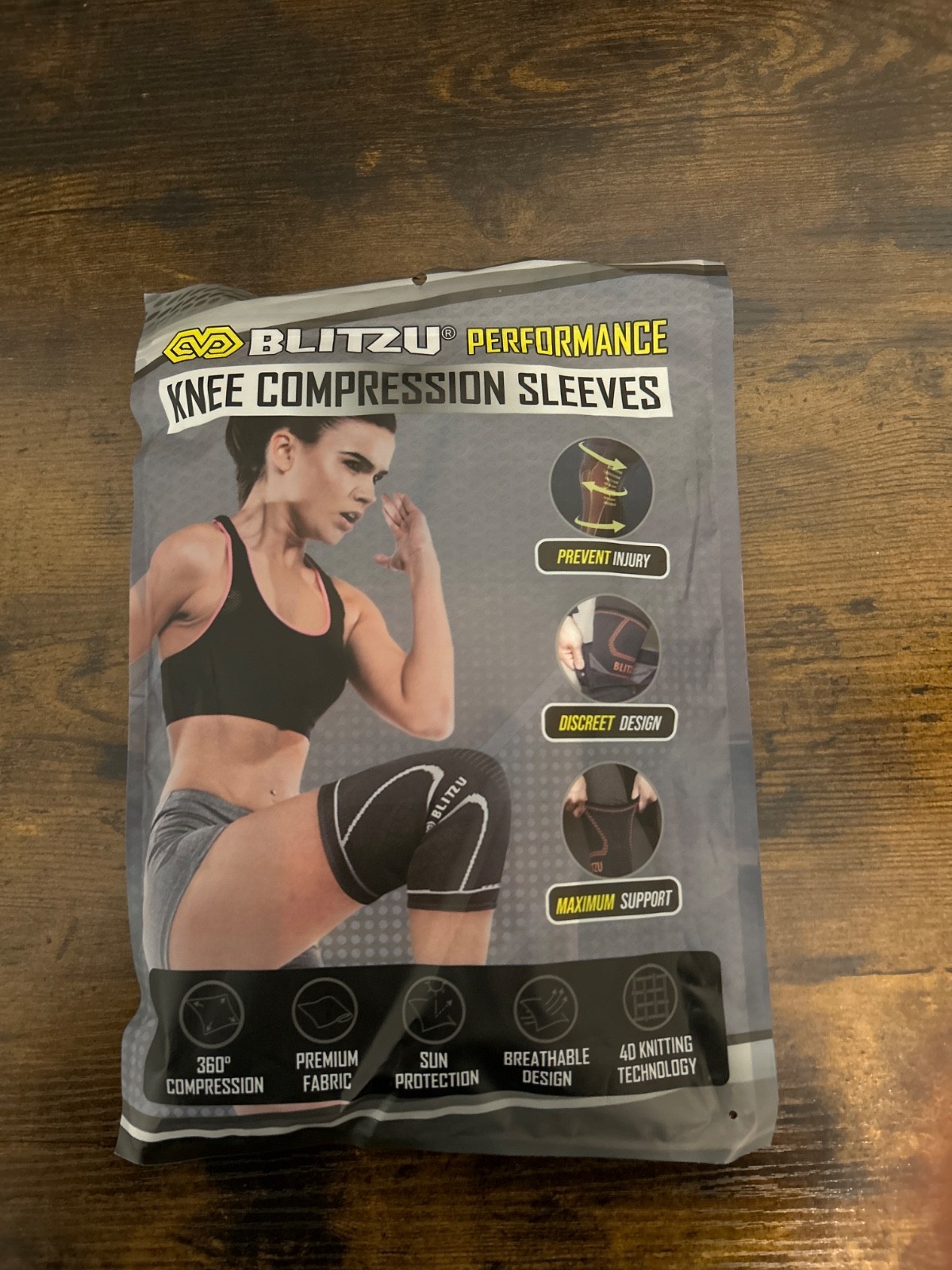 Blitzu Knee Compression Sleeves
