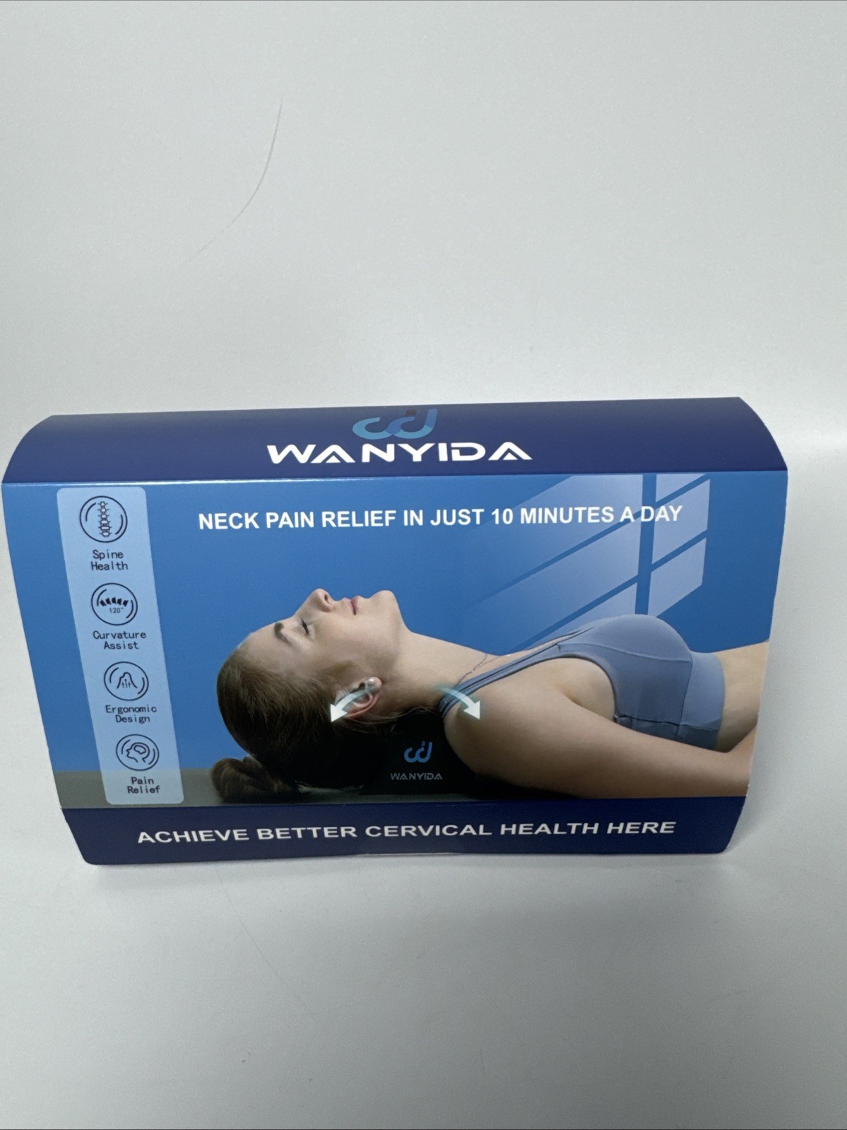 WANYIDA Neck and Shoulder Relaxer, Neck Stretcher Chiropractic Pillows for Pain