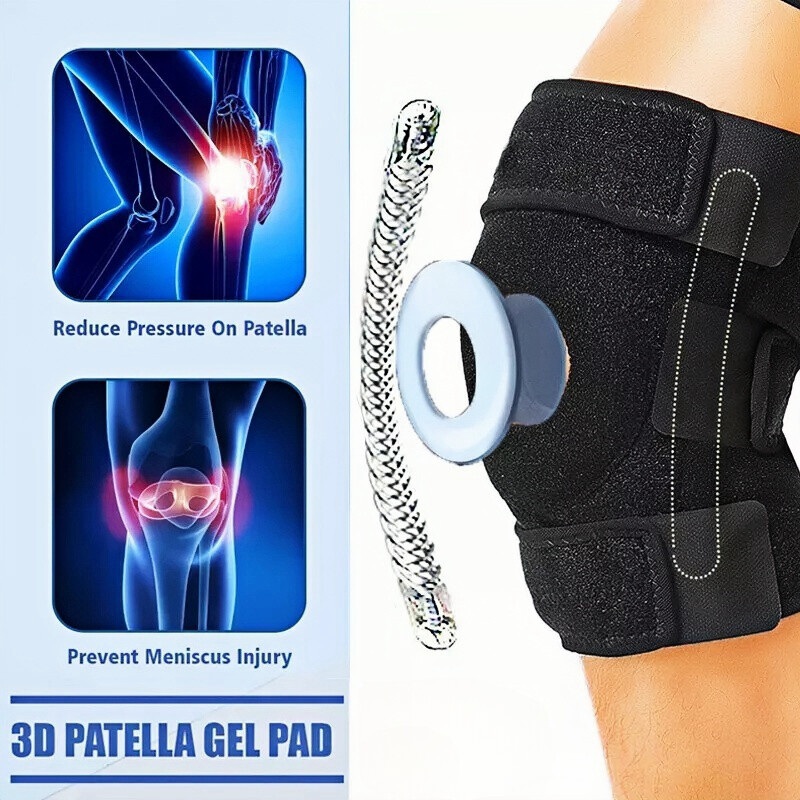 Knee Brace Compression Sleeve Support Sports Joint Arthritis Patella Stabilizers