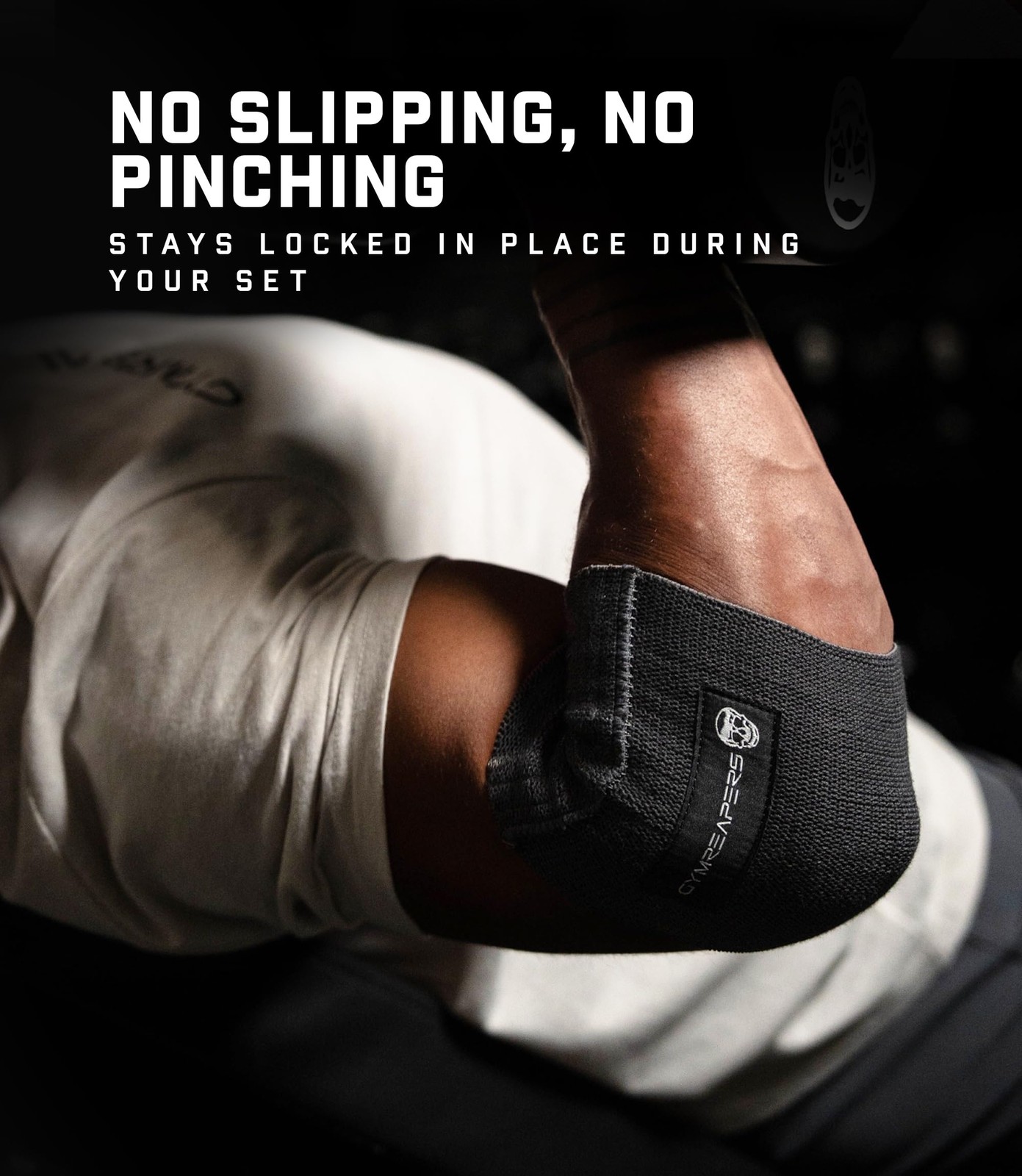 Gymreapers Elbow Cuff Gray 9″