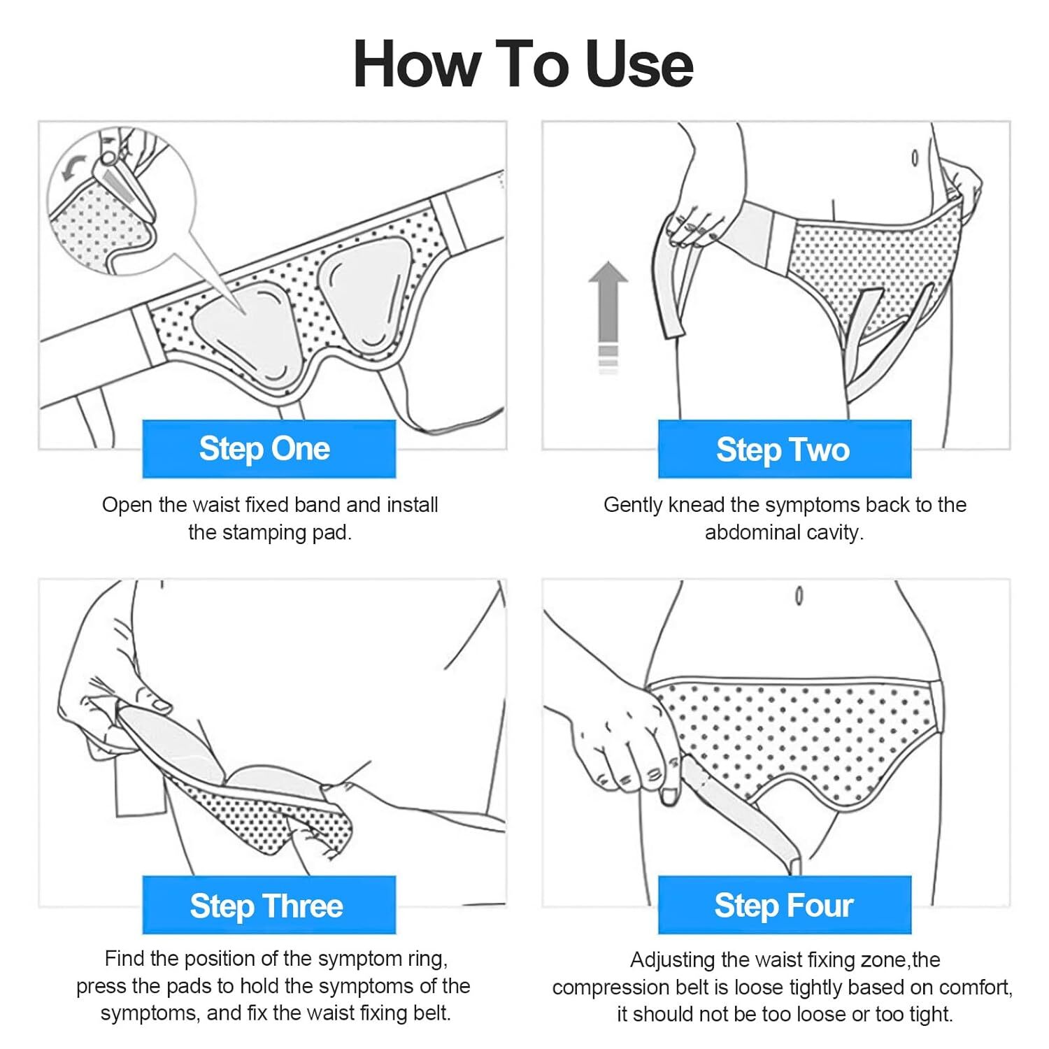 Double Inguinal Groin Hernia Support Belt Truss Brace for Men Women Pain Relief