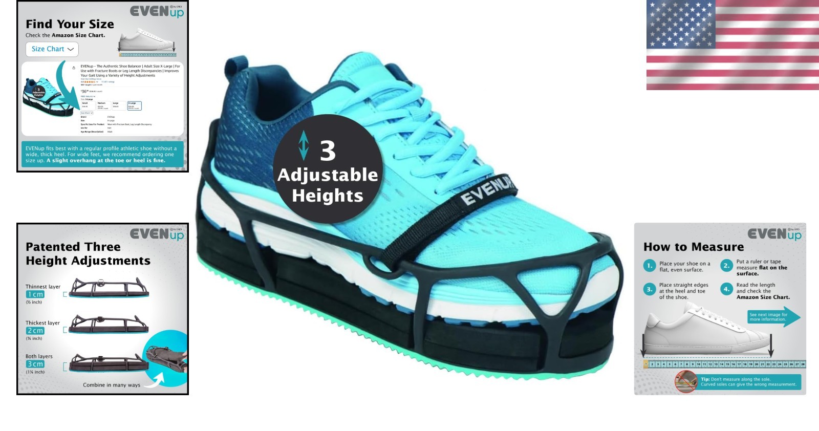 Comfortable Adjustable Shoe Riser for Rehabilitation – Enhance Gait & Mobility