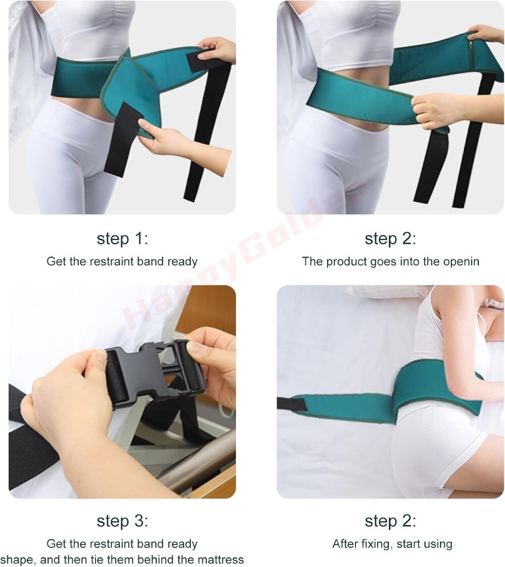 Bed Restraint Strap Restraints Bed Strap for Elderly Dementia Adjustable Belt