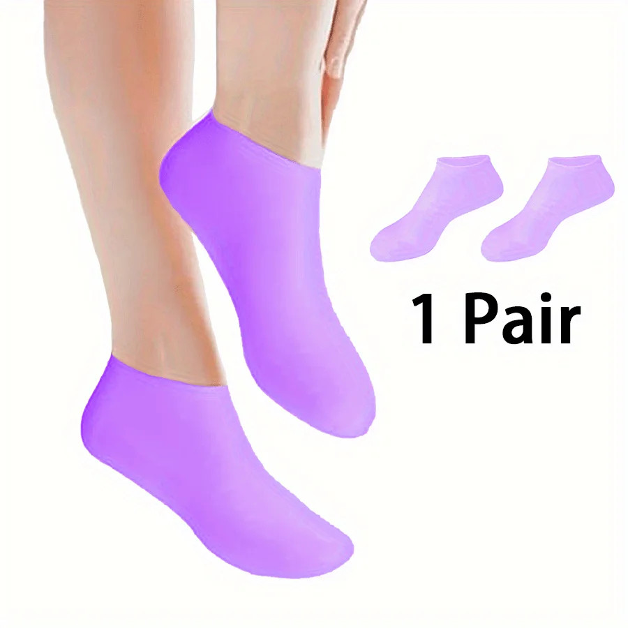 A pair of silicone foot care socks, women’s moisturizing and anti-cracking foot