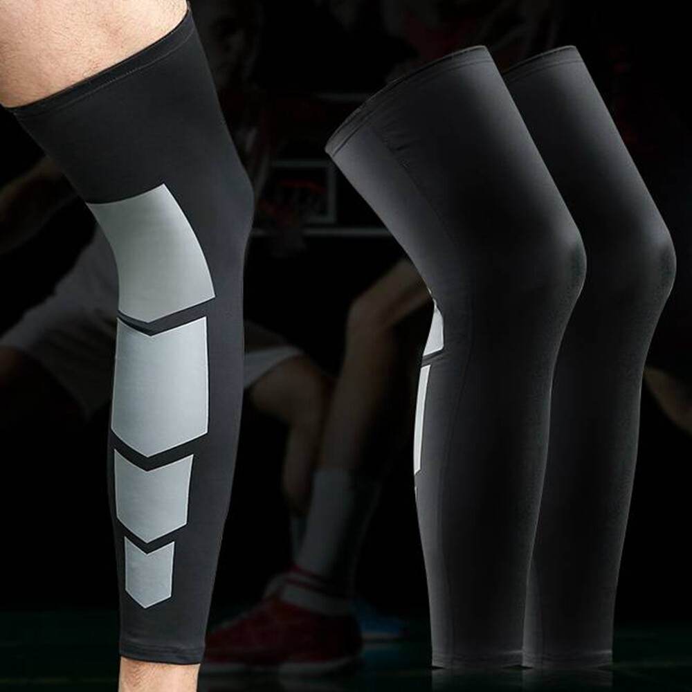 1 Pair Leg Sleeve Support Compression Socks Shin Anti-fatigue Brace Basketball