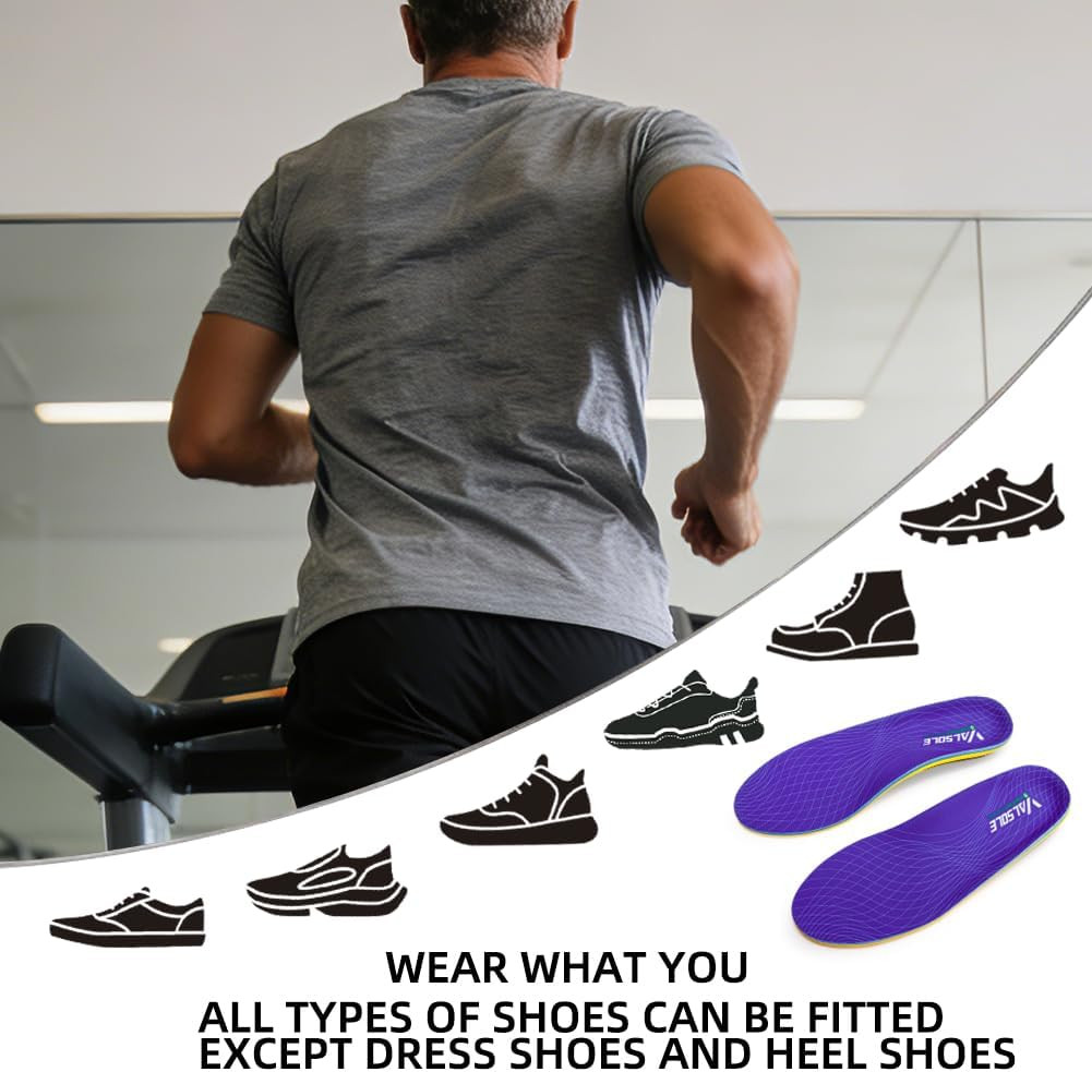 Heavy Duty Support Orthotics – 220+ Lbs Plantar Fasciitis High Arch Support Ins