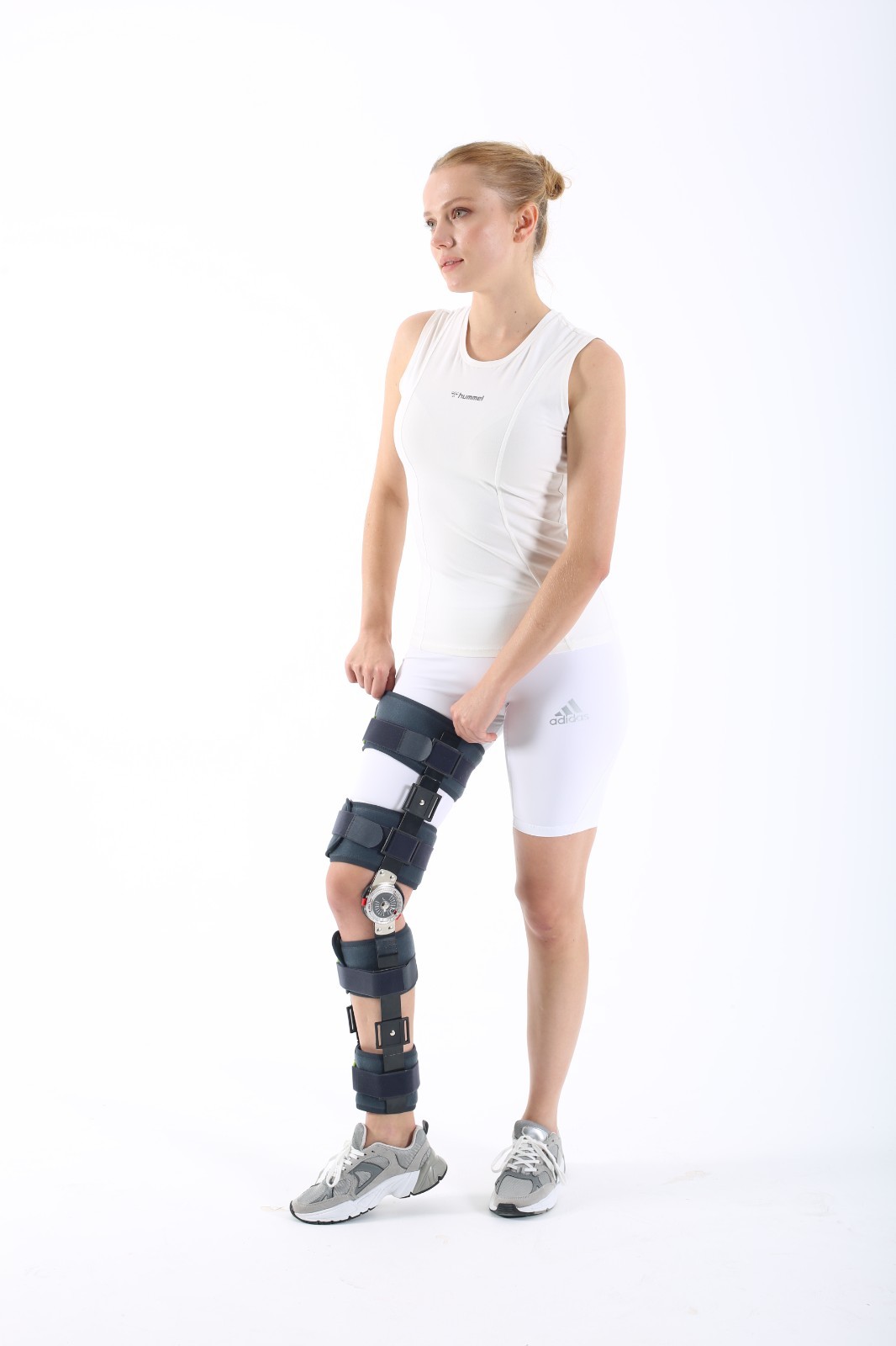 SUPPORTLİNE Adjustable Angle Knee Brace Hinged Support for Injury Surgery &Rehab