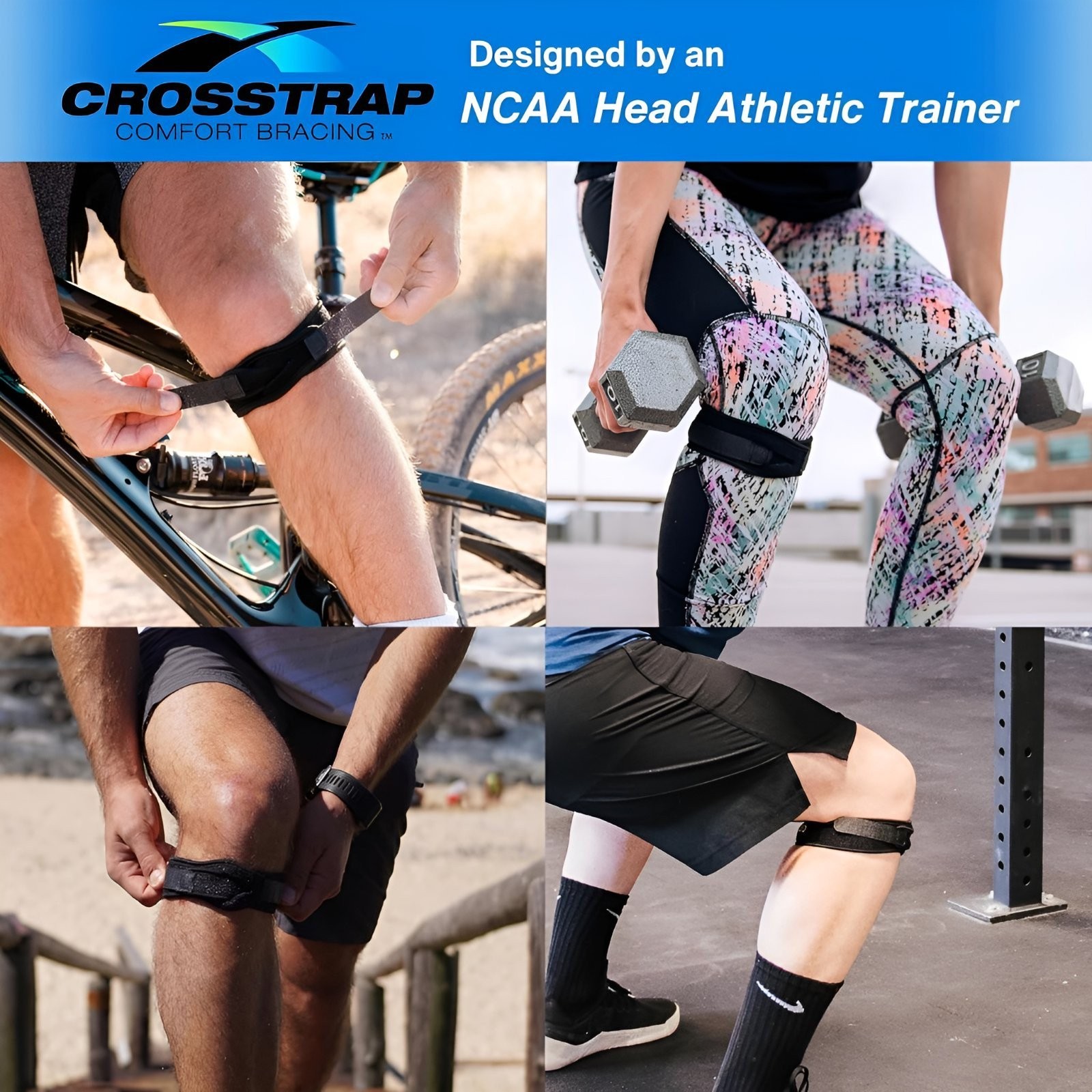 Stabilizing Patella Knee Strap Brace for Running & Sports Pain Relief